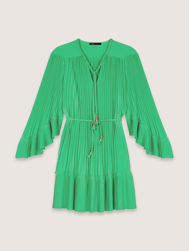 Mini pleated dress